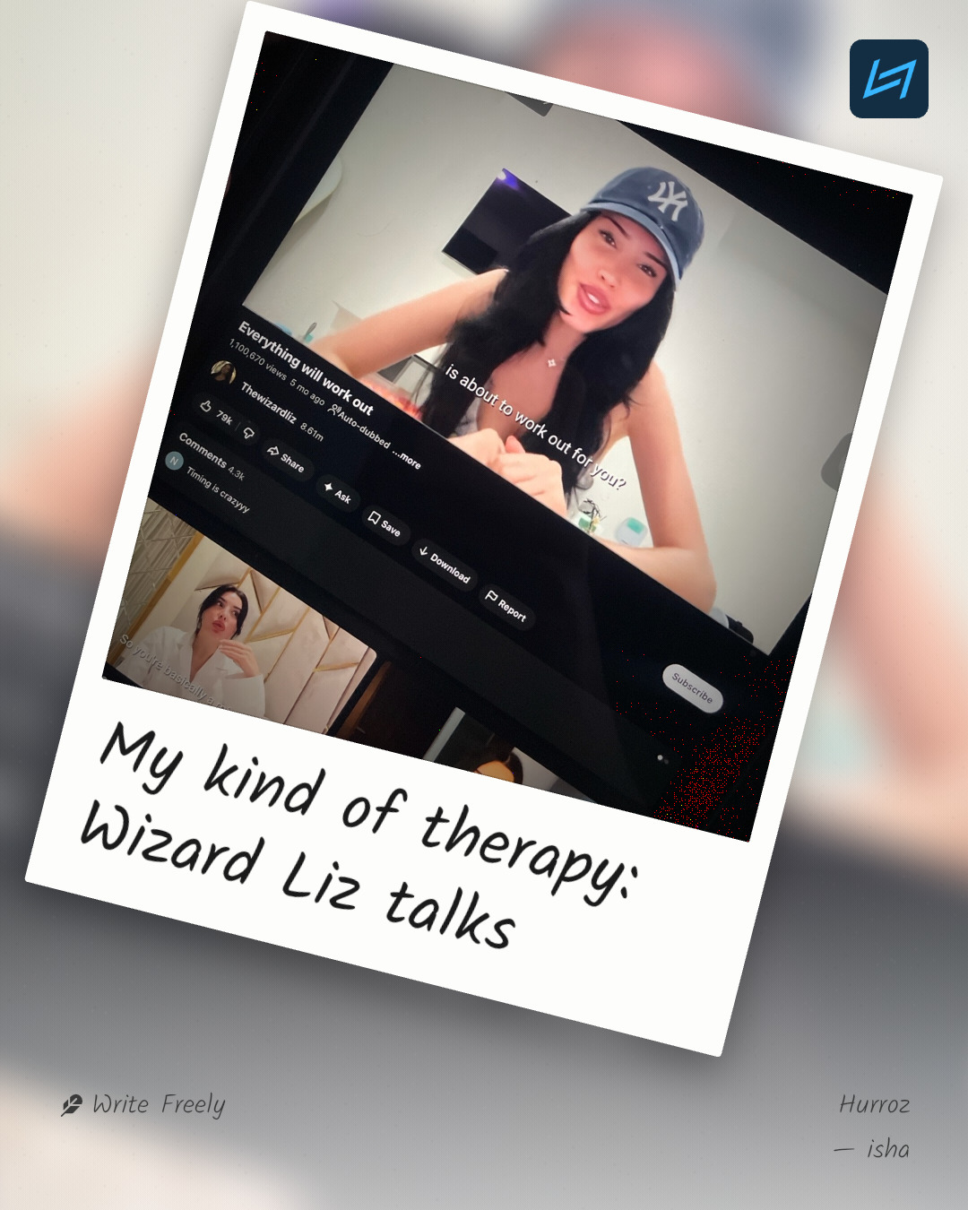 My kind of therapy: Wizard Liz talks