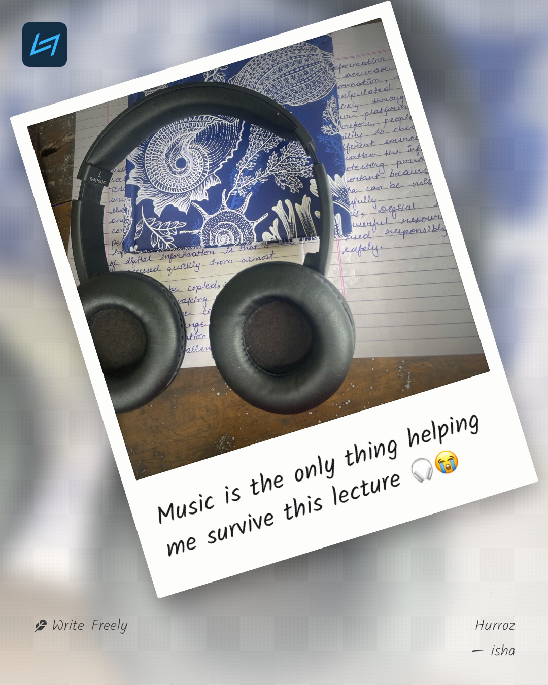 Music is the only thing helping me survive this lecture 🎧😭