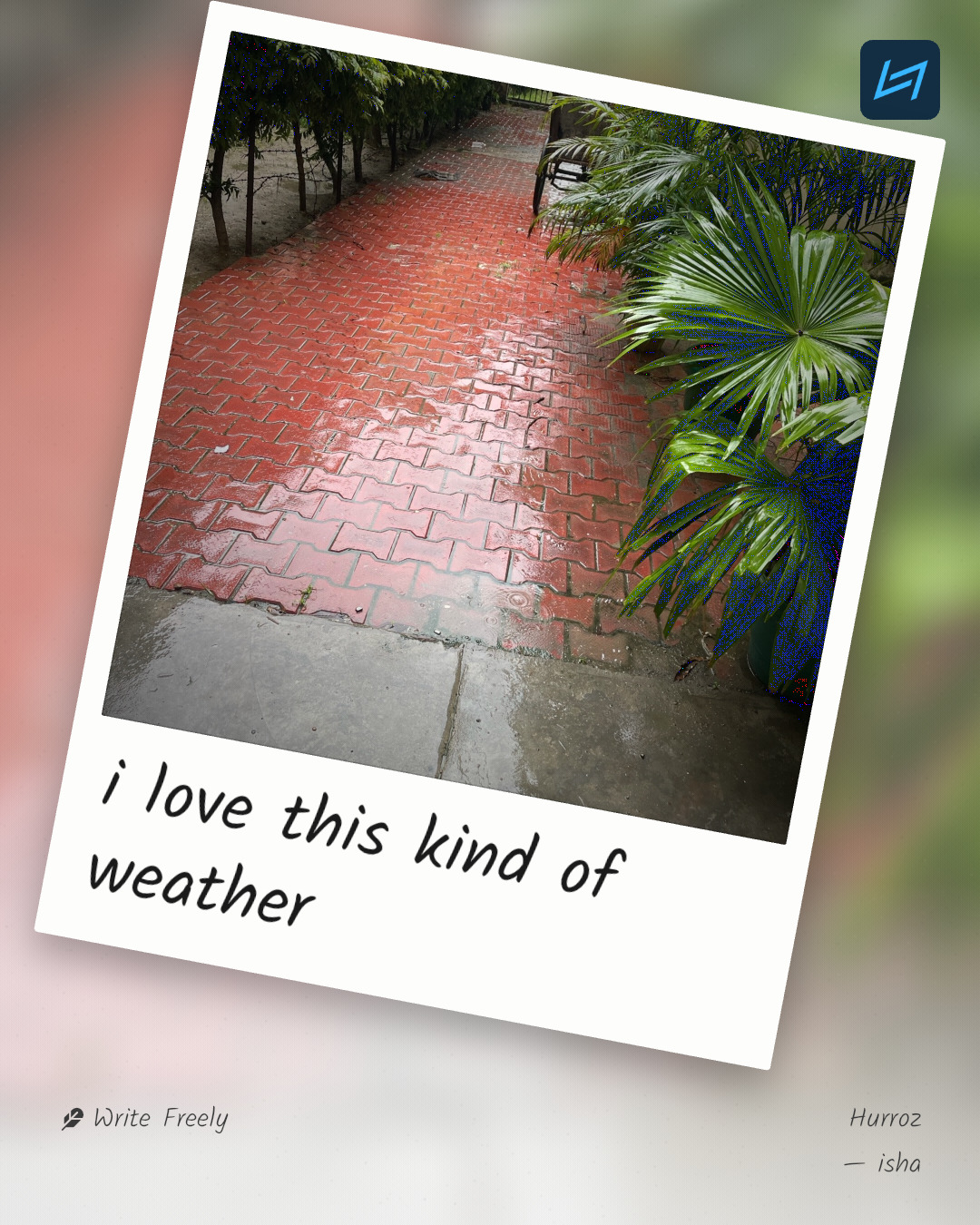 i love this kind of weather