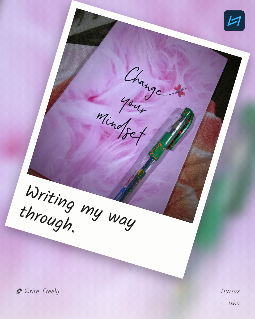 Writing my way through.