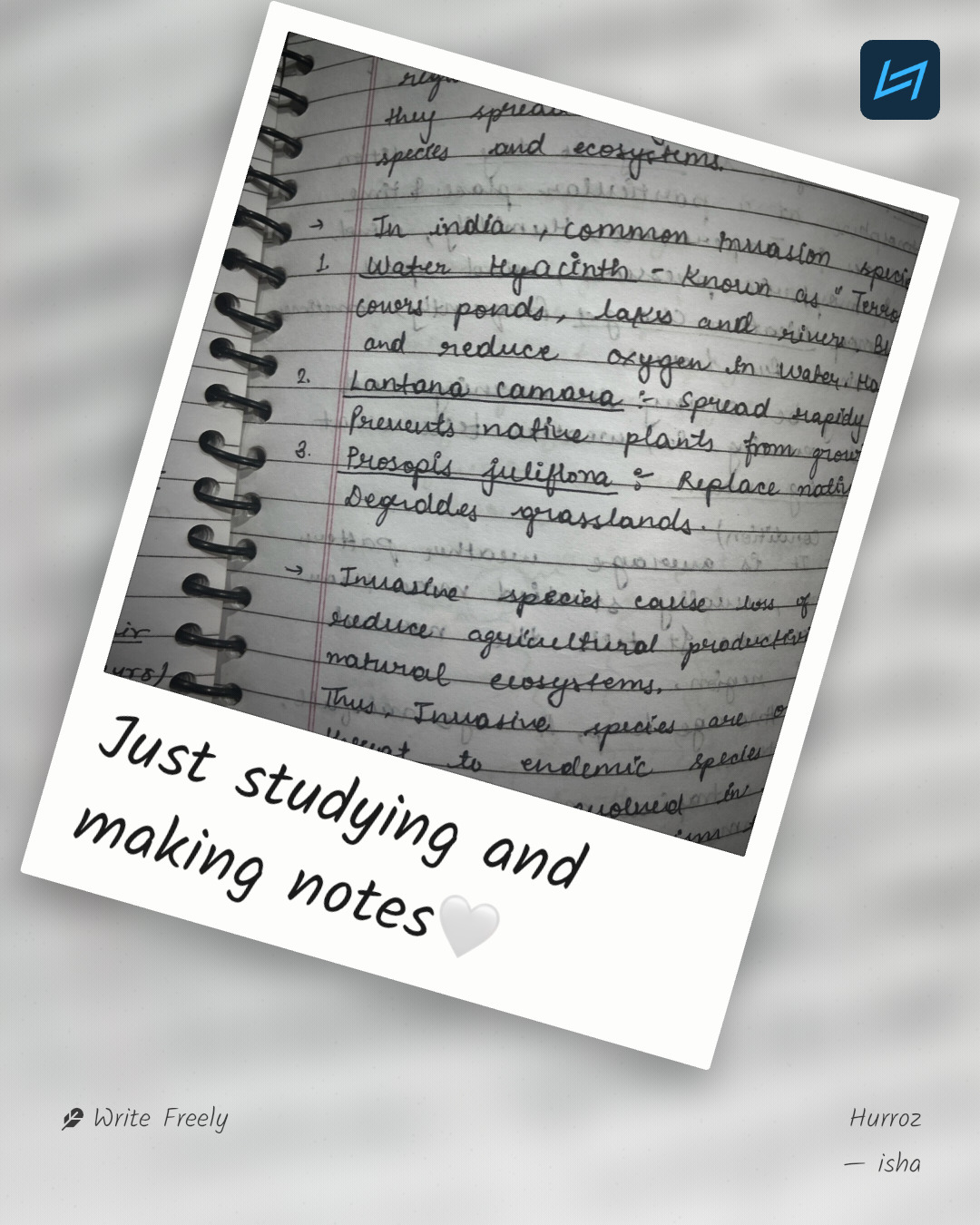 Just studying and making notes🤍