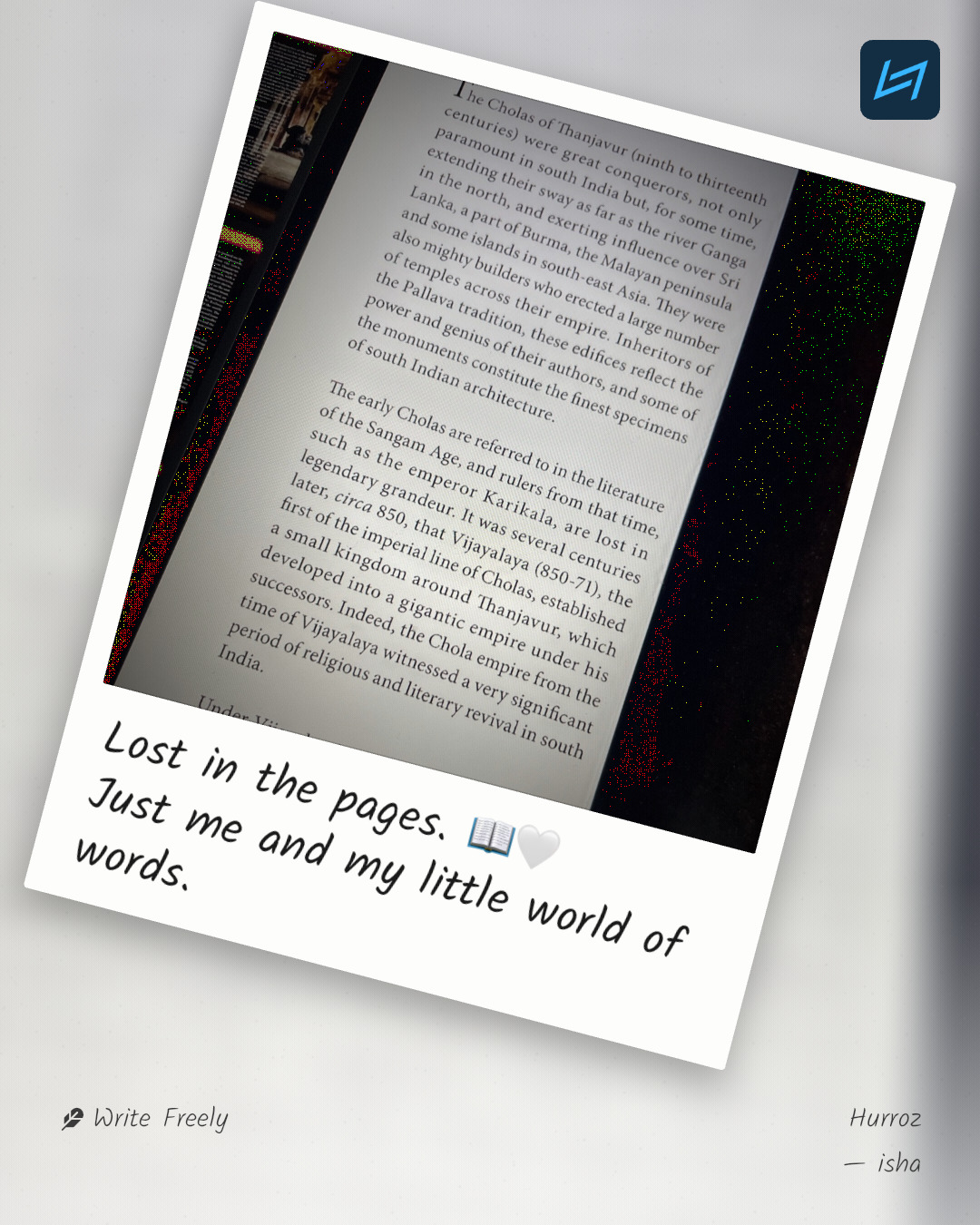 Lost in the pages. 📖🤍 Just me and my little world of words.