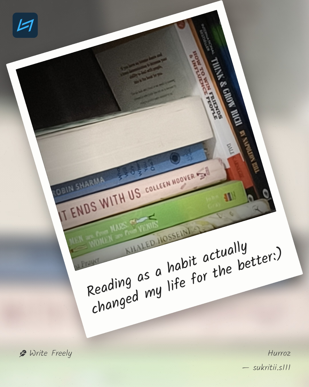 Reading as a habit actually changed my life for the better:)