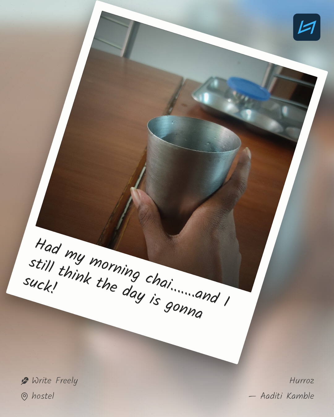 Had my morning chai.......and I still think the day is gonna suck!