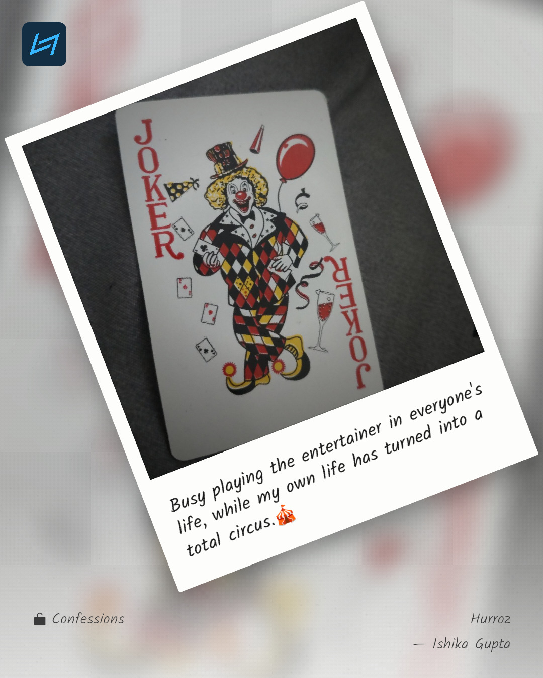 Busy playing the entertainer in everyone's life, while my own life has turned into a total circus.🎪