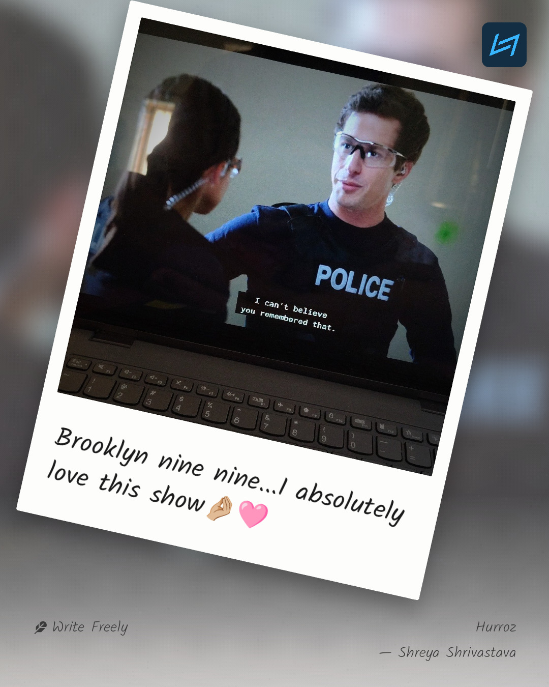 Brooklyn nine nine...I absolutely love this show🤌🏼🩷