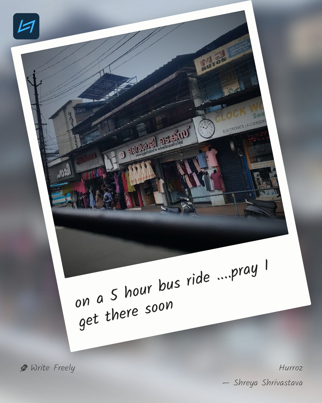 on a 5 hour bus ride ....pray I get there soon
