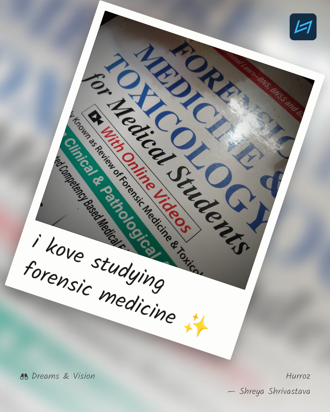 i kove studying forensic medicine ✨