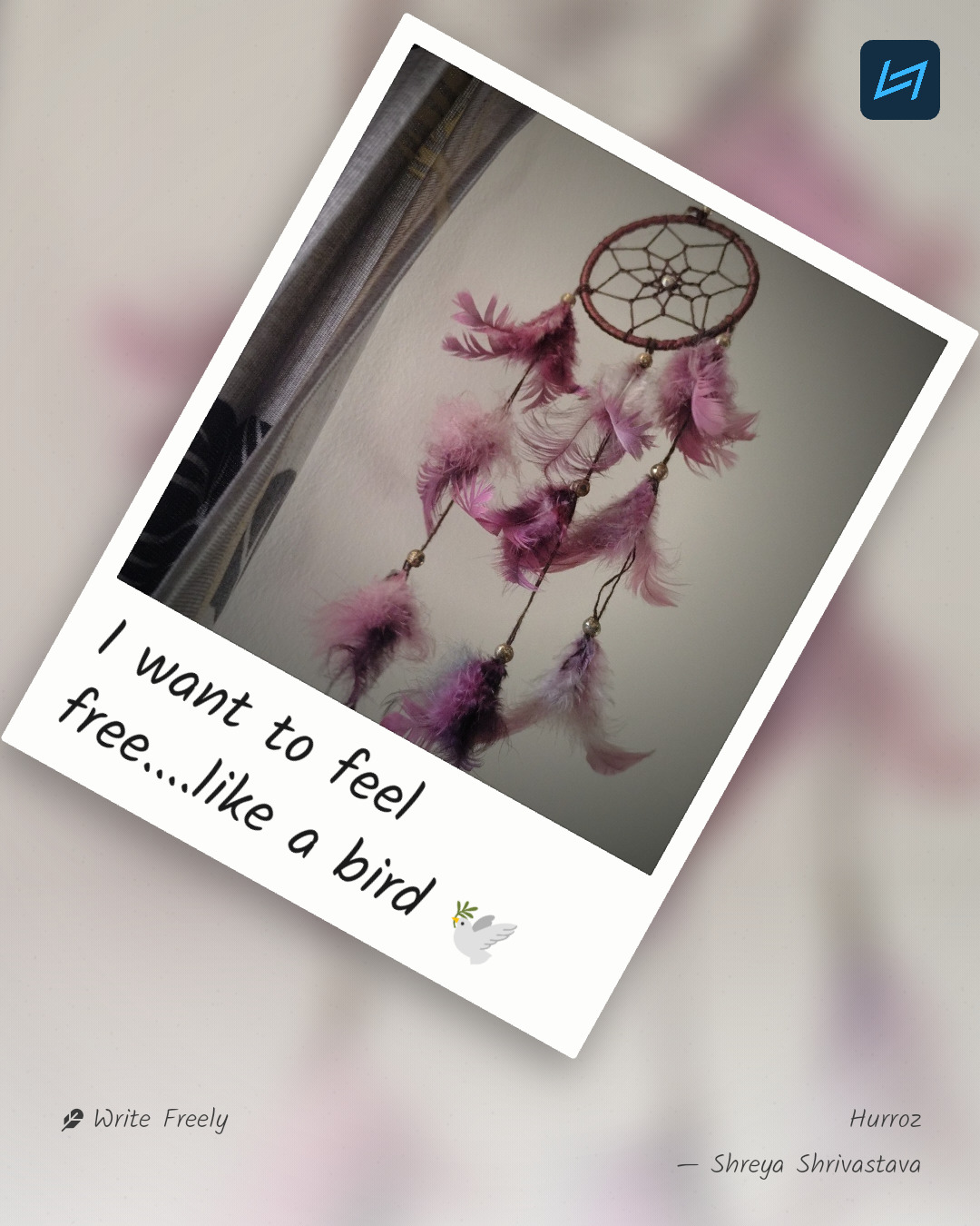 I want to feel free....like a bird 🕊️