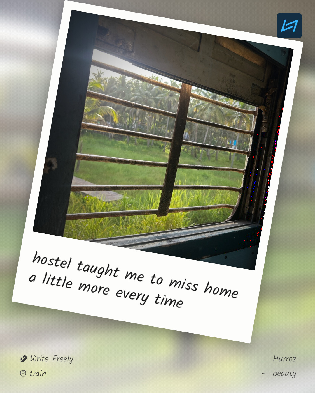 hostel taught me to miss home a little more every time