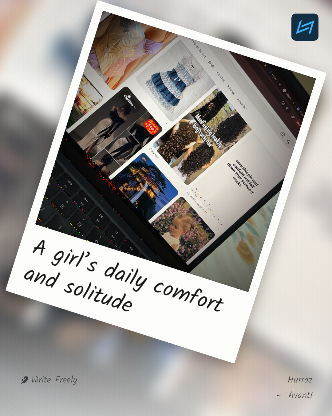 A girl’s daily comfort and solitude