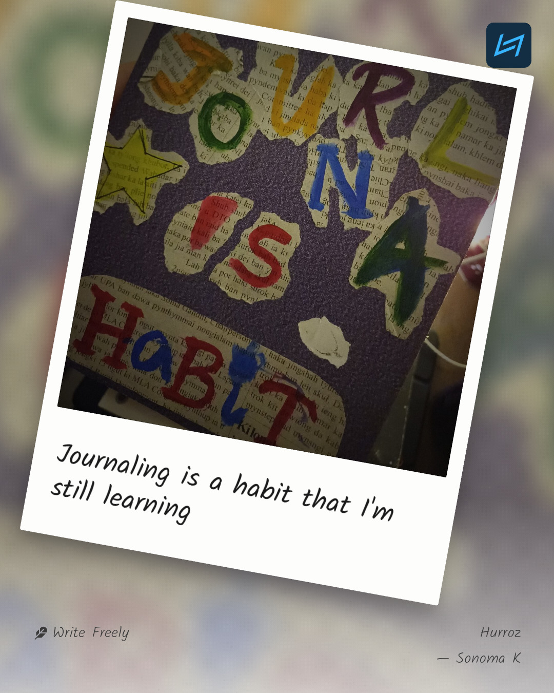 Journaling is a habit that I'm still learning