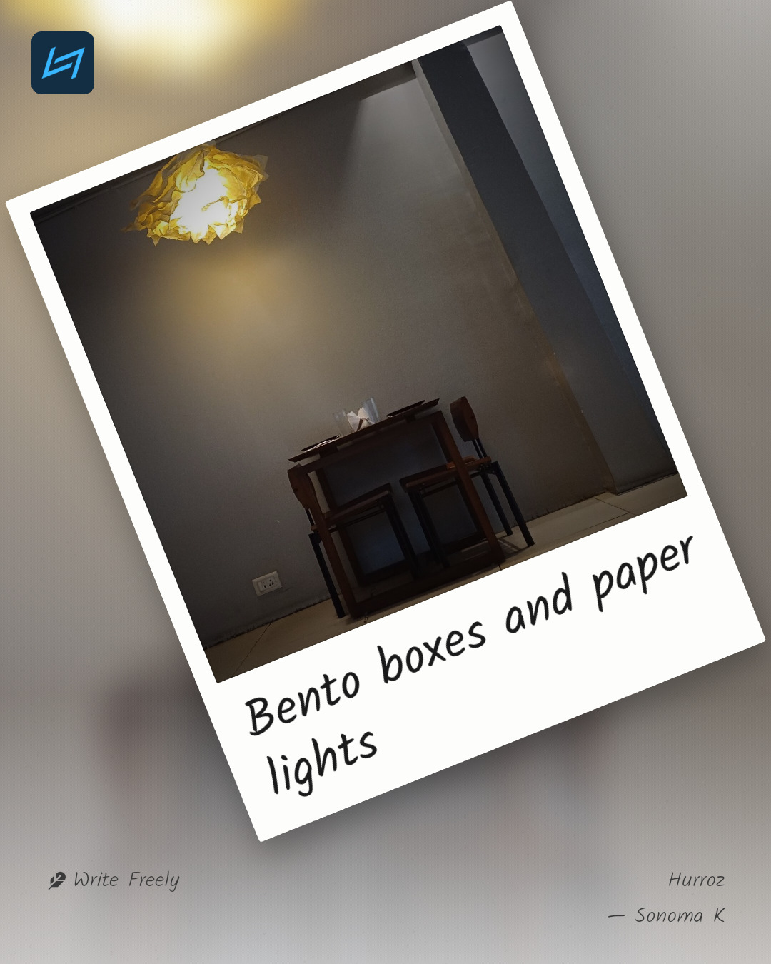 Bento boxes and paper lights