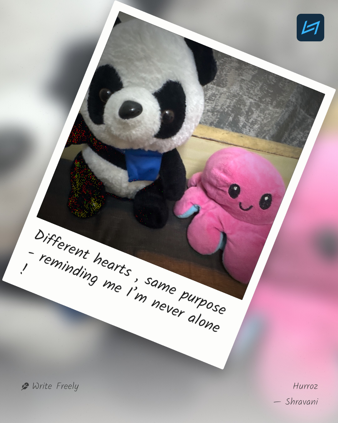 Different hearts , same purpose - reminding me I’m never alone !