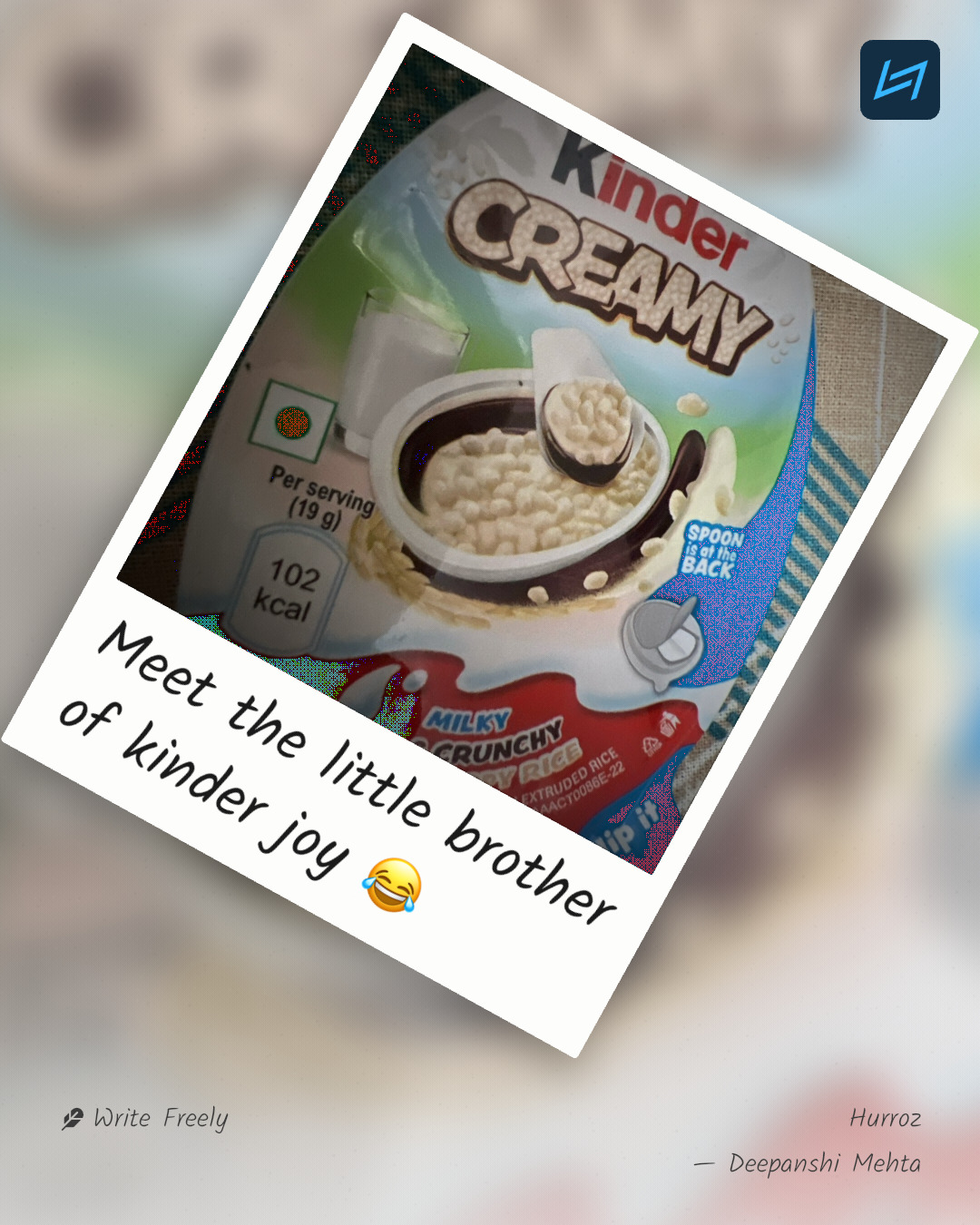 Meet the little brother of kinder joy 😂