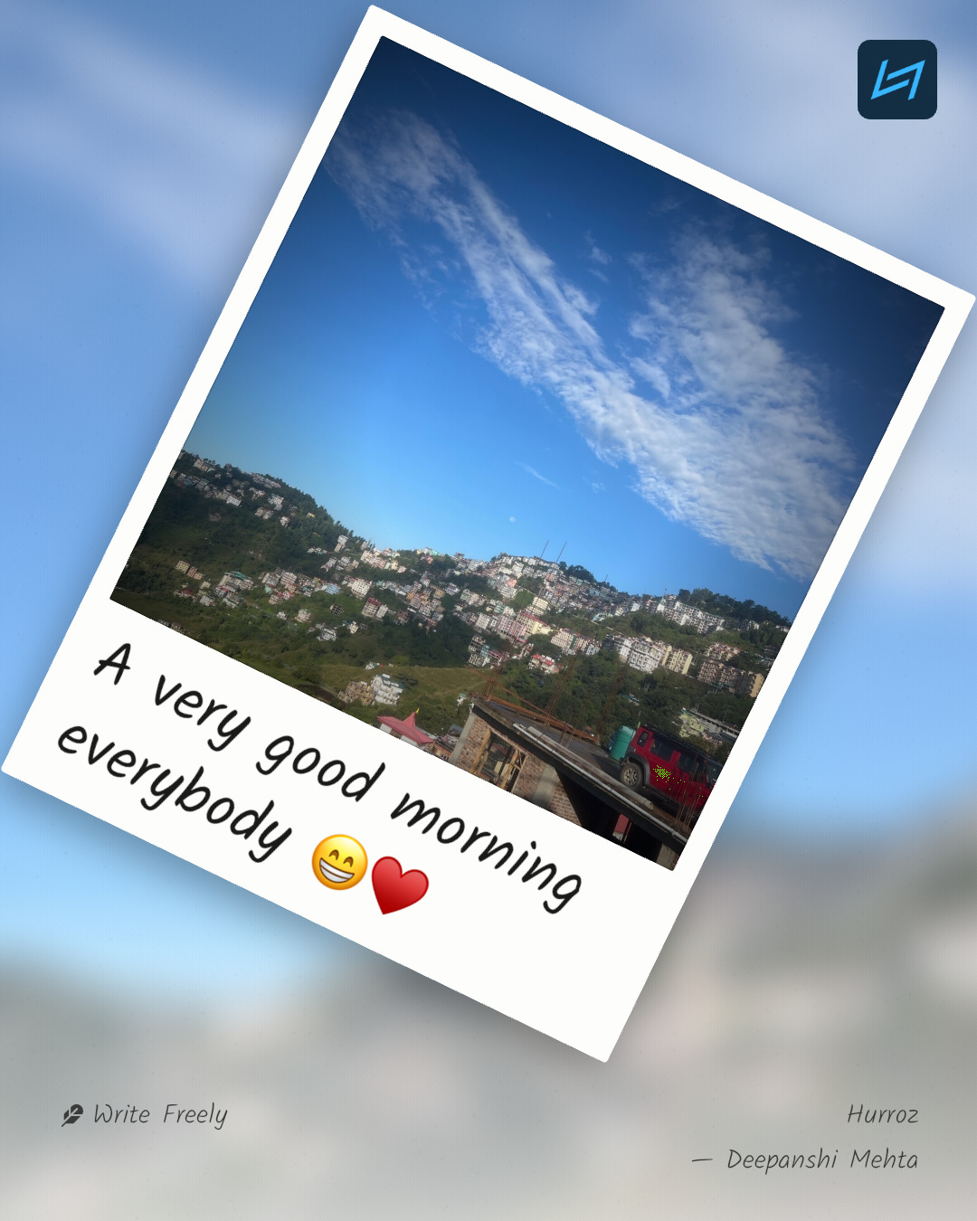 A very good morning everybody 😁♥️