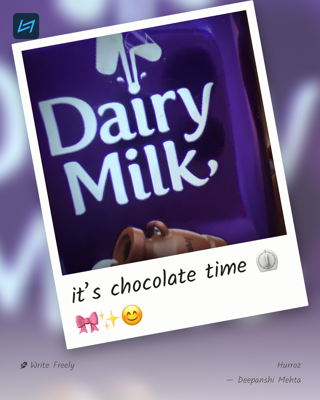 it’s chocolate time ⏲️🎀✨😊