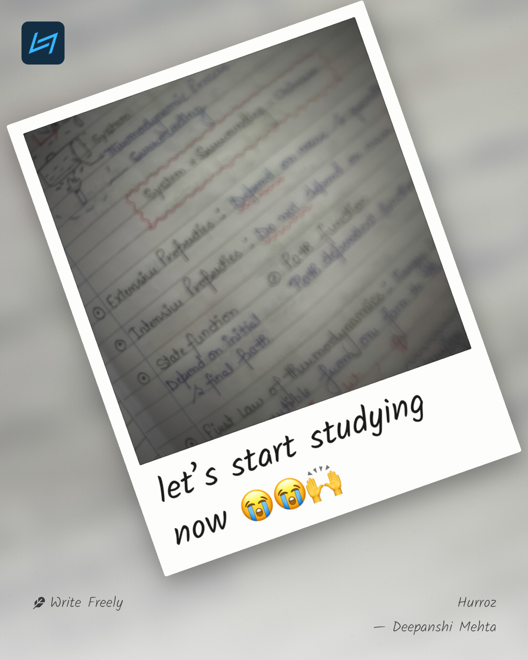 let’s start studying now 😭😭🙌