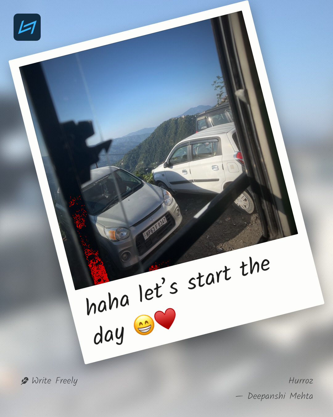 haha let’s start the day 😁♥️
