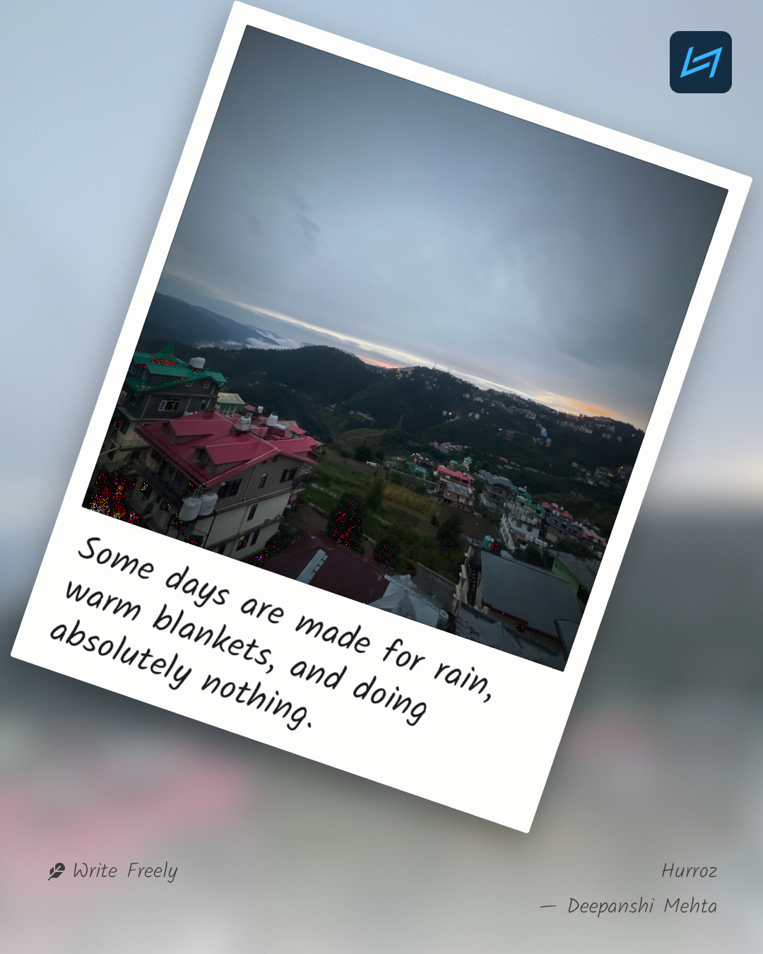 Some days are made for rain, warm blankets, and doing absolutely nothing.
