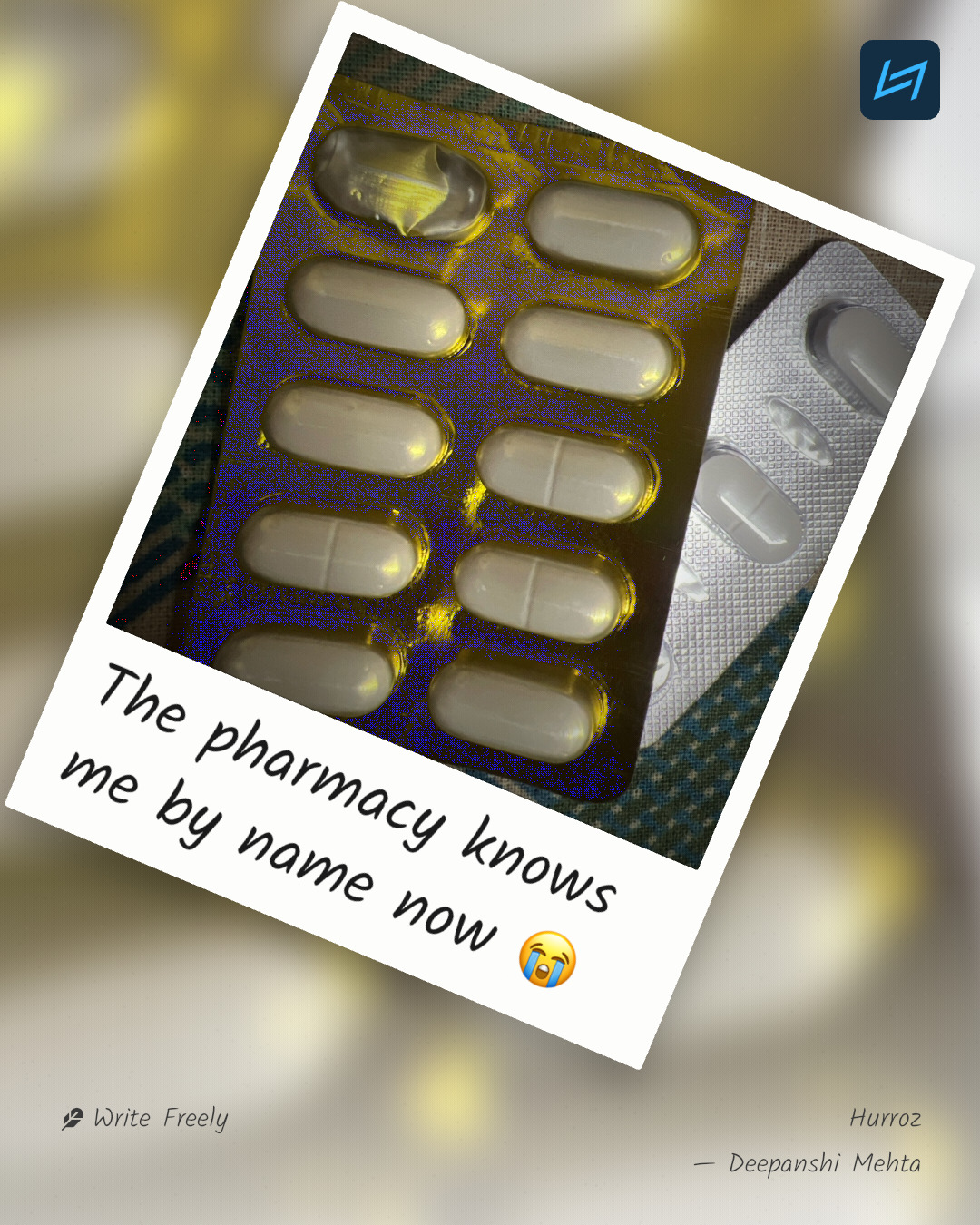 The pharmacy knows me by name now 😭