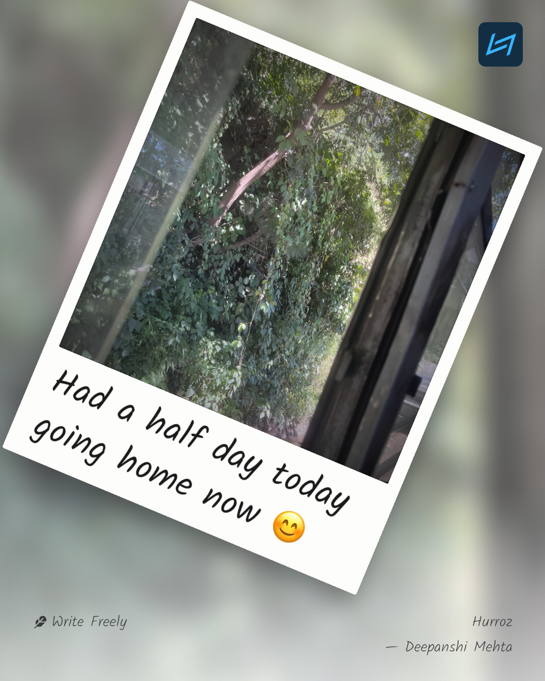 Had a half day today going home now 😊