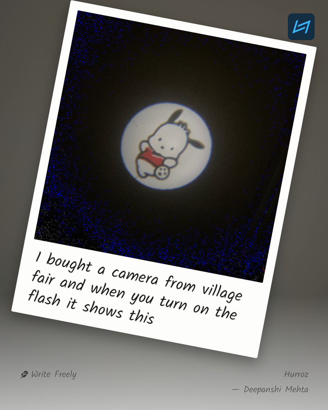 I bought a camera from village fair and when you turn on the flash it shows this
