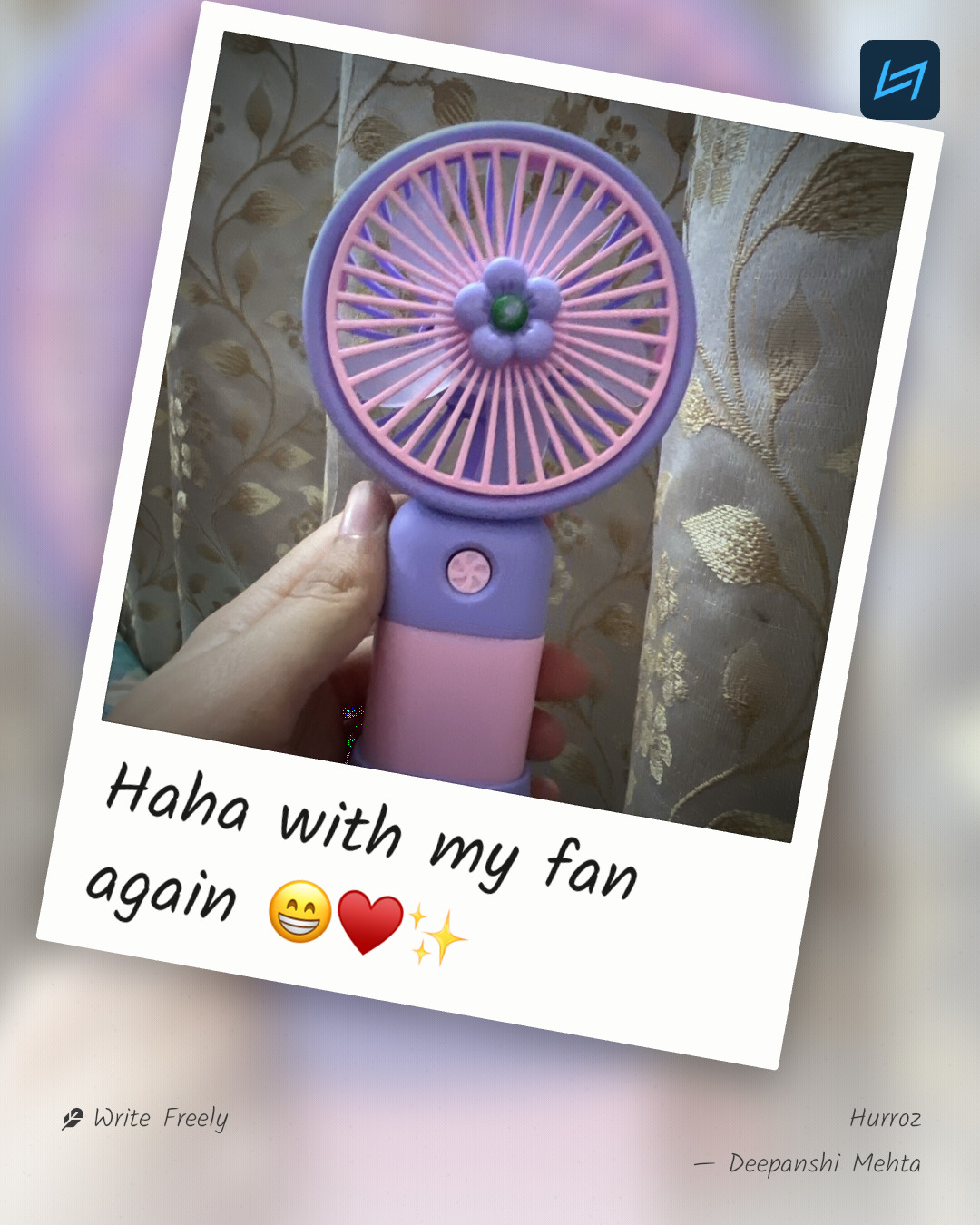 Haha with my fan again 😁♥️✨