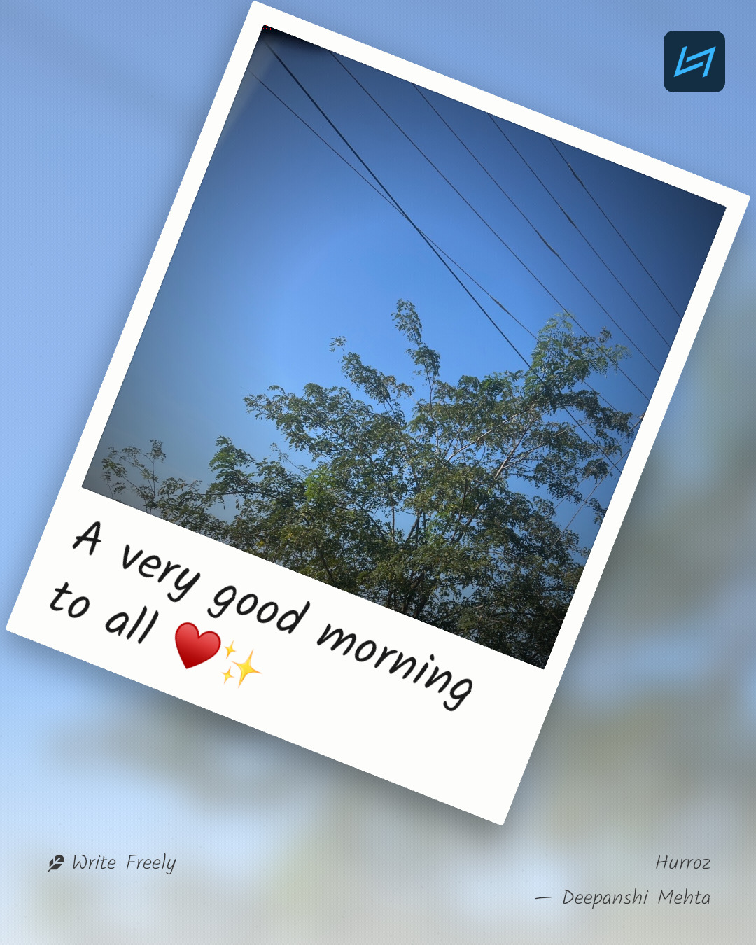 A very good morning to all ♥️✨