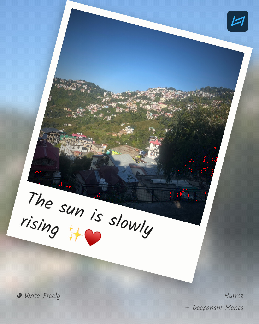 The sun is slowly rising ✨♥️