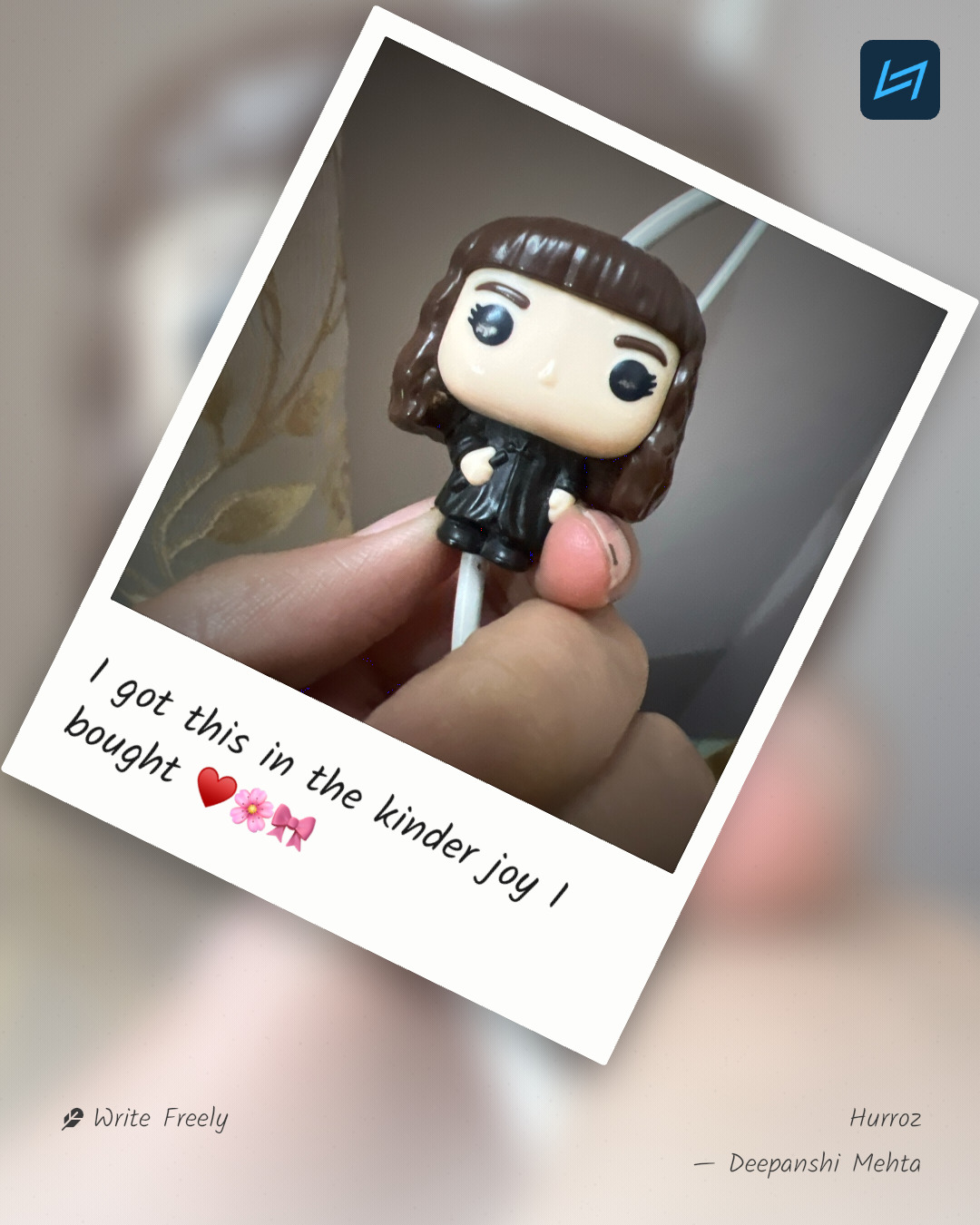 I got this in the kinder joy I bought ♥️🌸🎀