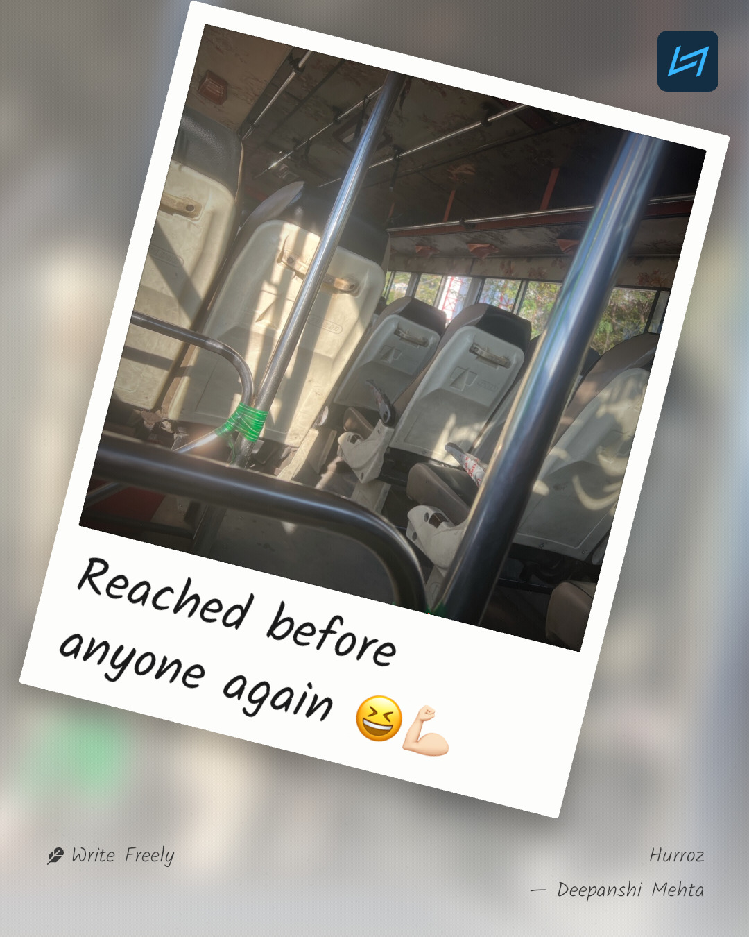 Reached before anyone again 😆💪🏻