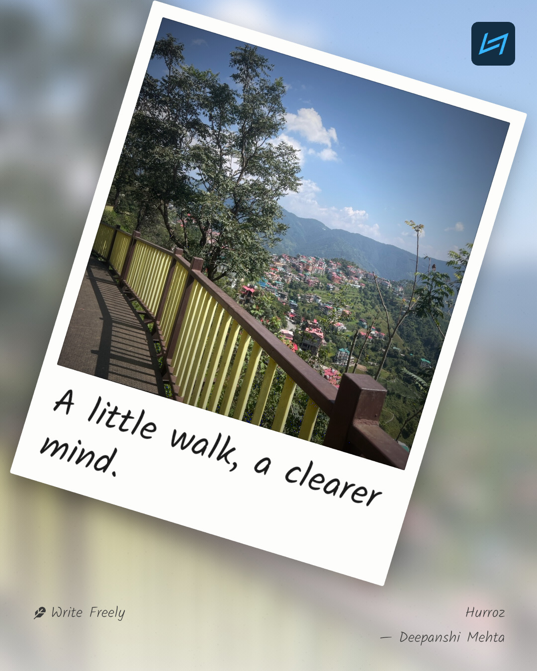 A little walk, a clearer mind.