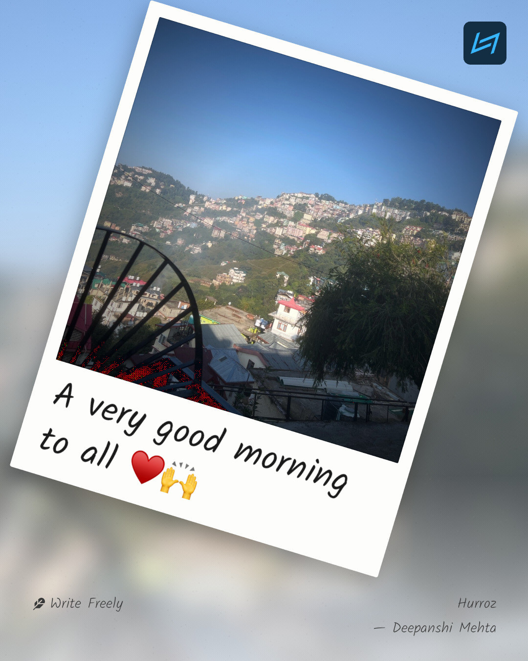 A very good morning to all ♥️🙌