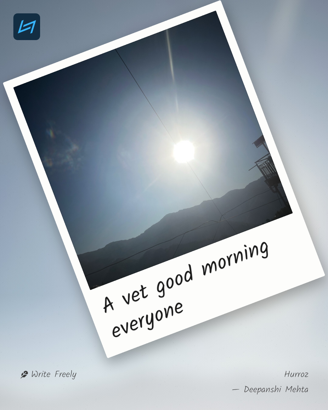 A vet good morning everyone