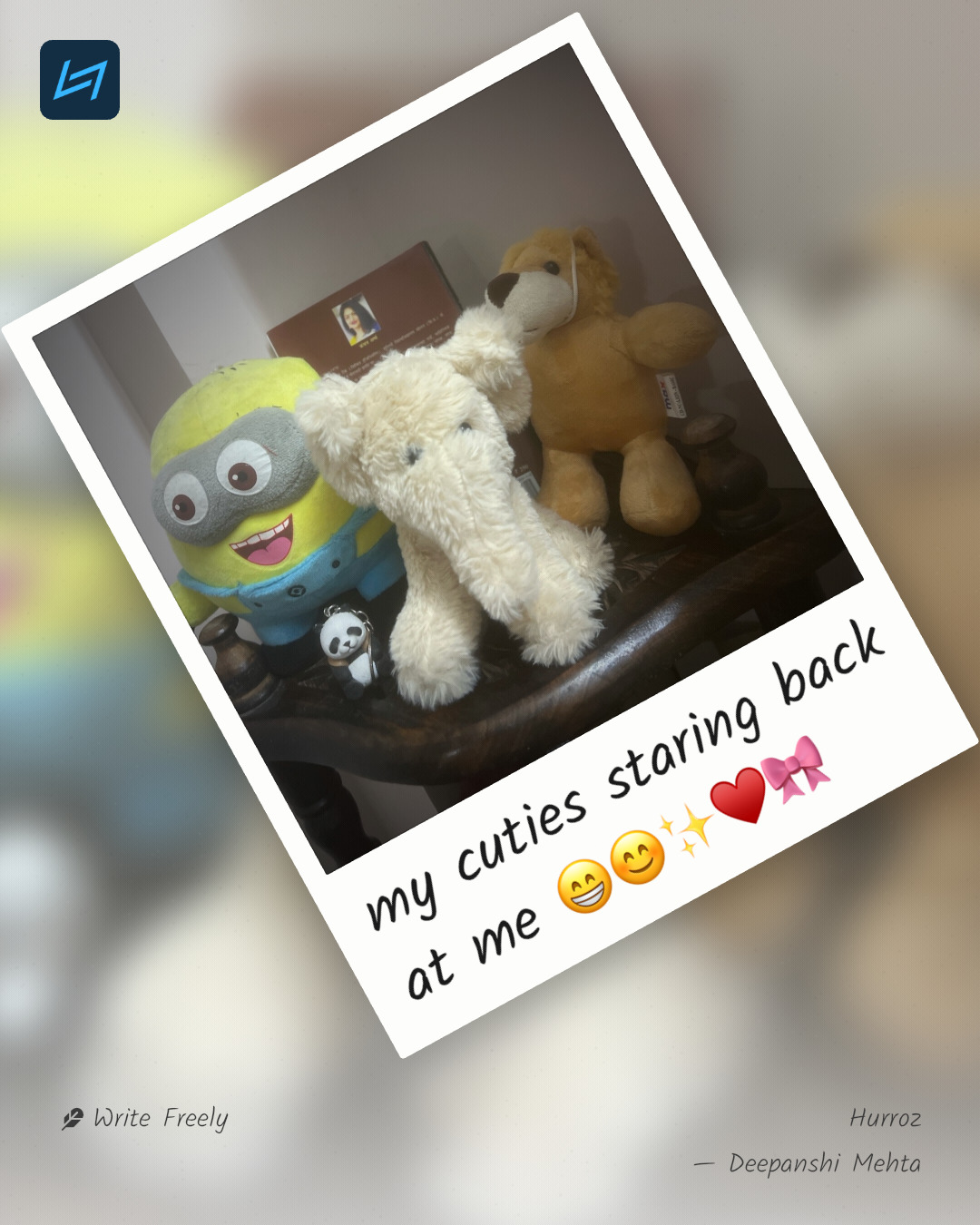 my cuties staring back at me 😁😊✨♥️🎀