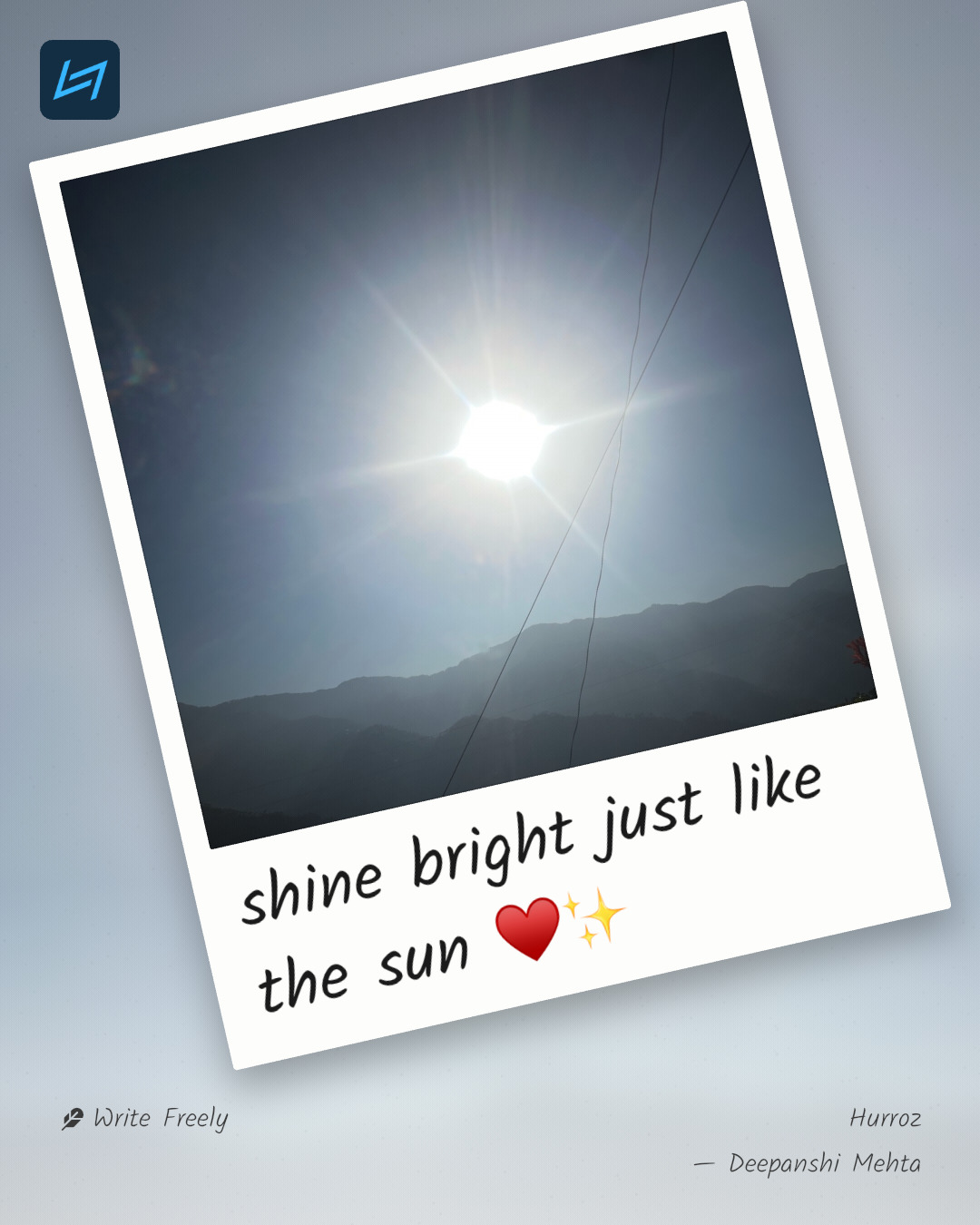 shine bright just like the sun ♥️✨