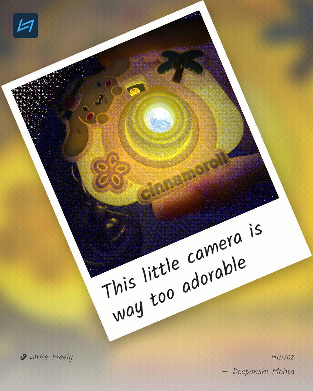 This little camera is way too adorable
