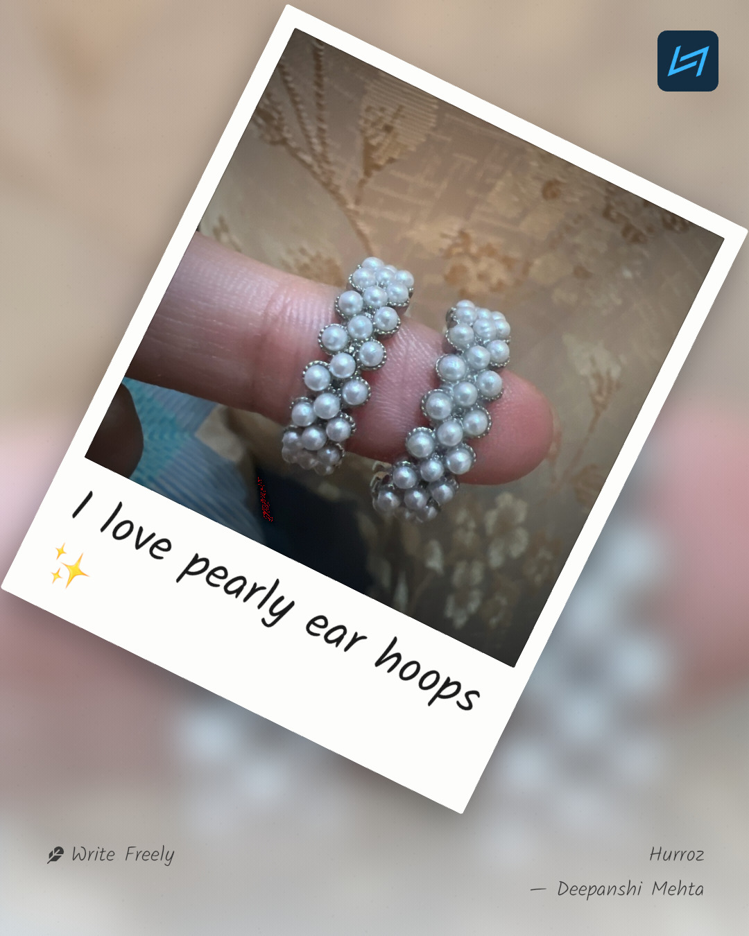 I love pearly ear hoops ✨