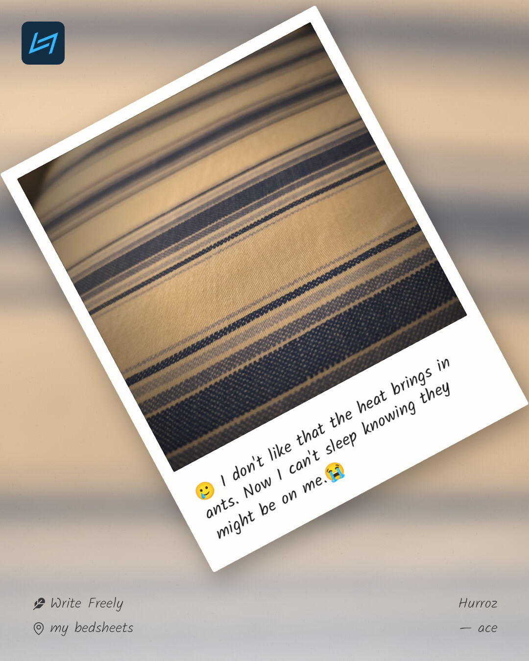 🥲 I don't like that the heat brings in ants. Now I can't sleep knowing they might be on me.😭
