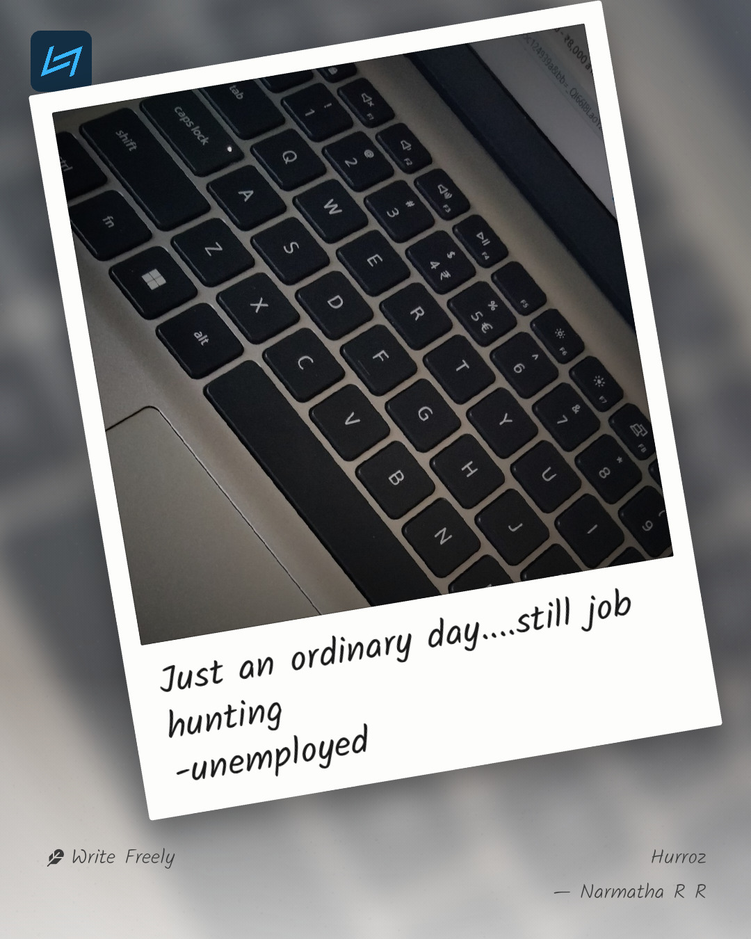 Just an ordinary day....still job hunting -unemployed