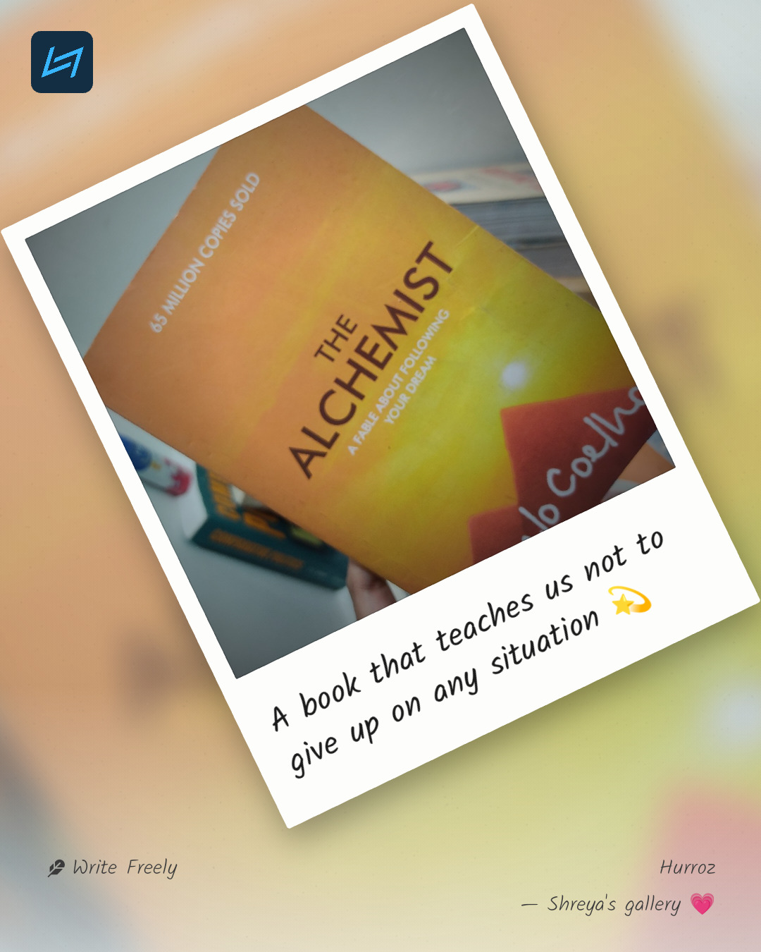 A book that teaches us not to give up on any situation 💫