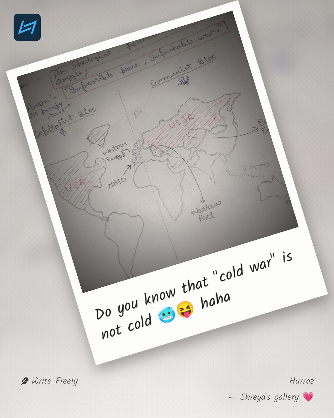 Do you know that "cold war" is not cold 🥶😝 haha