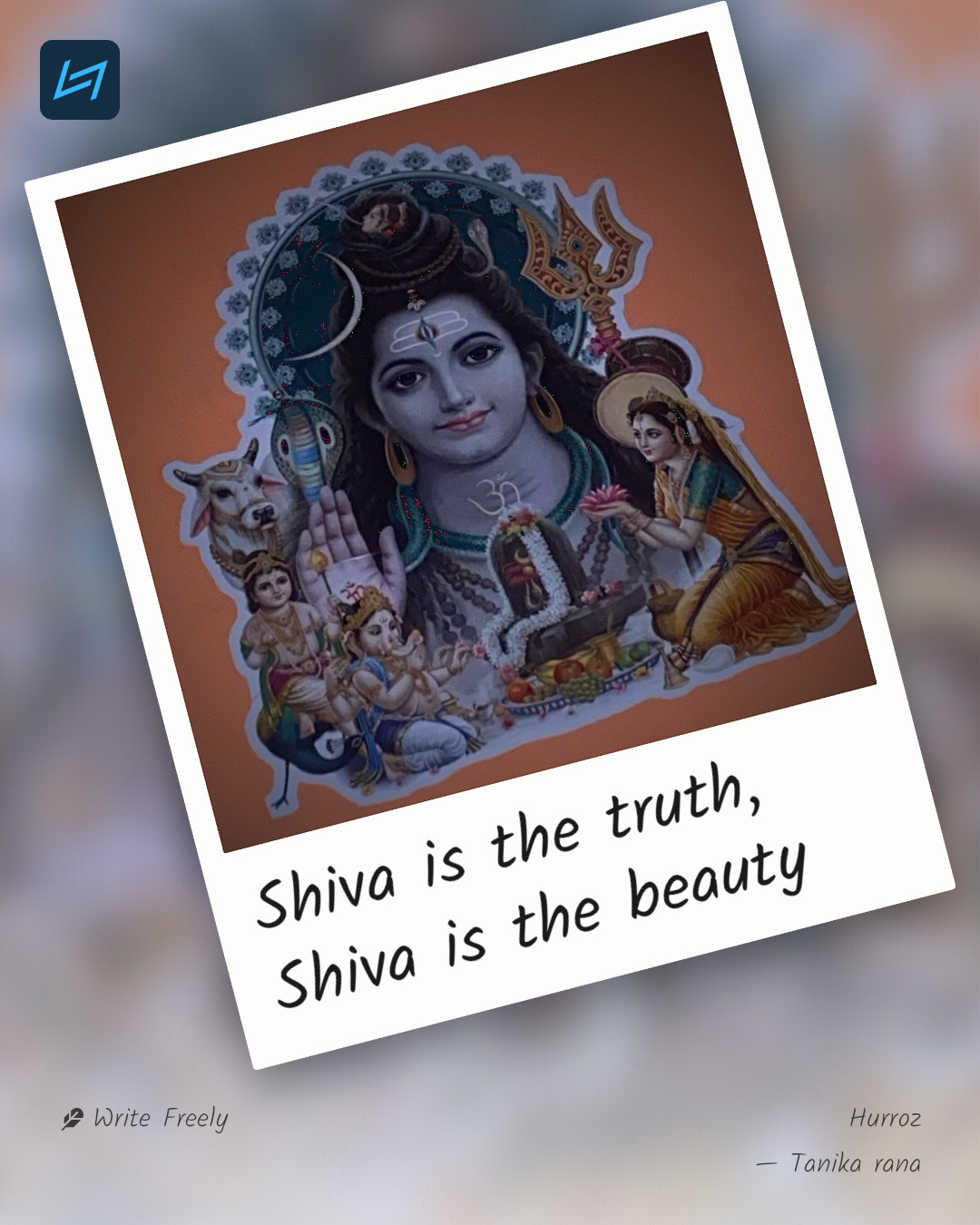 Shiva is the truth, Shiva is the beauty