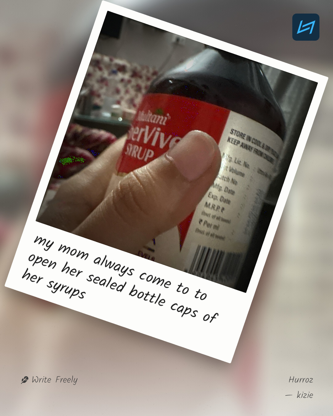 my mom always come to to open her sealed bottle caps of her syrups