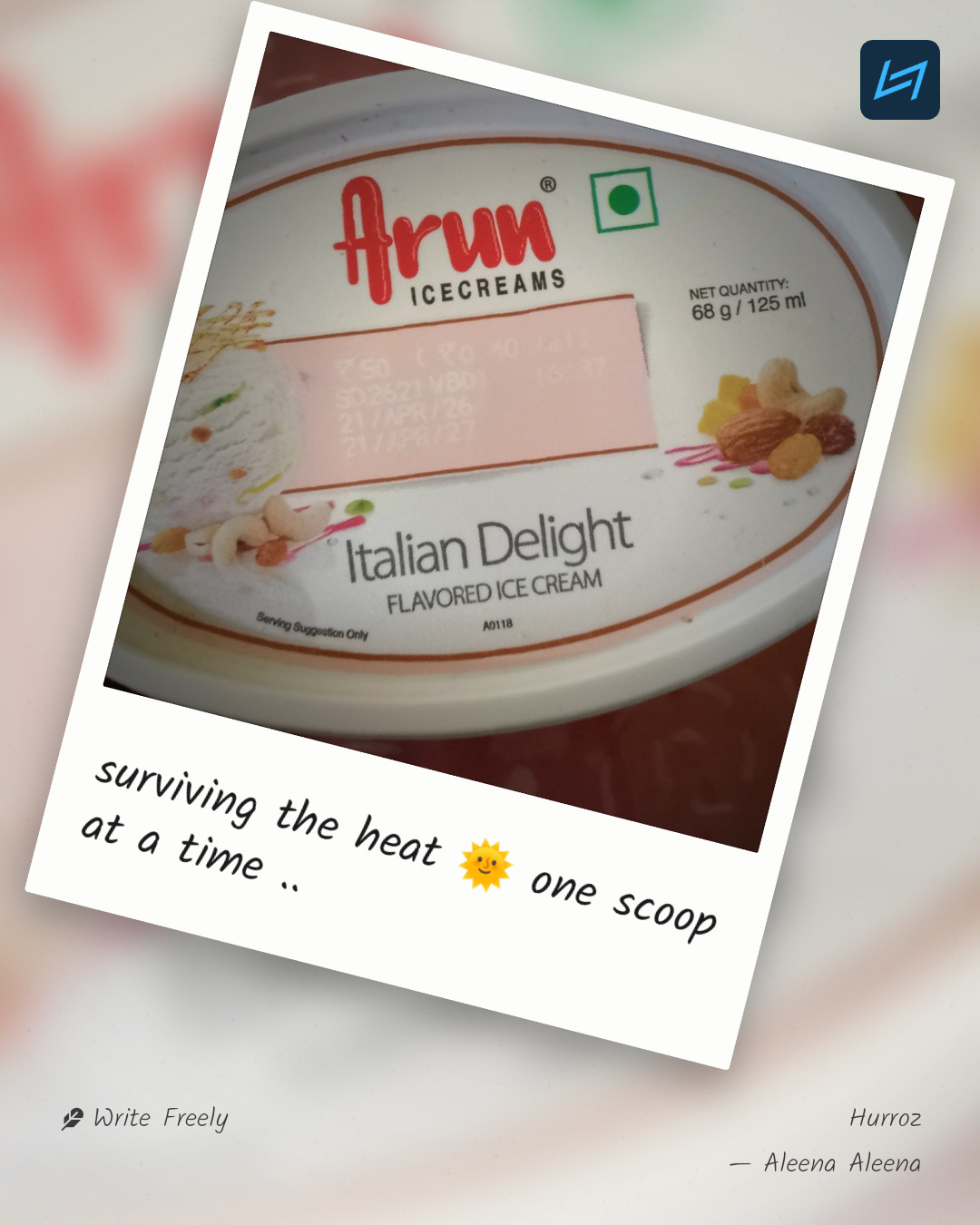 surviving the heat 🌞 one scoop at a time ..