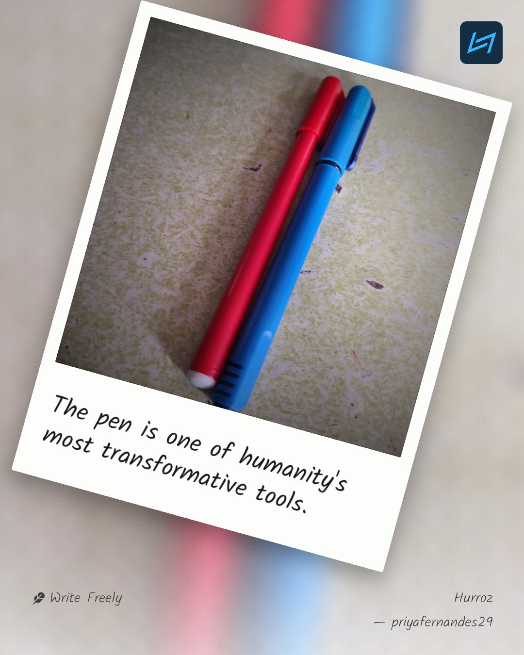 The pen is one of humanity's most transformative tools.