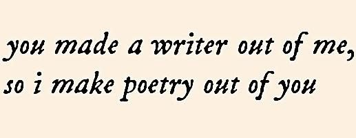 Oh to be the poet , not the poem