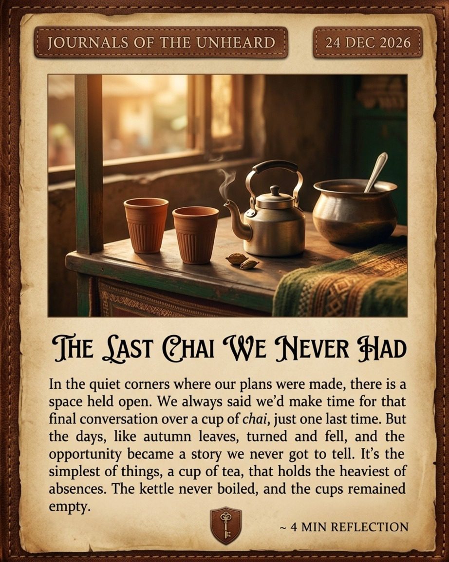 The Last Chai We Never Had