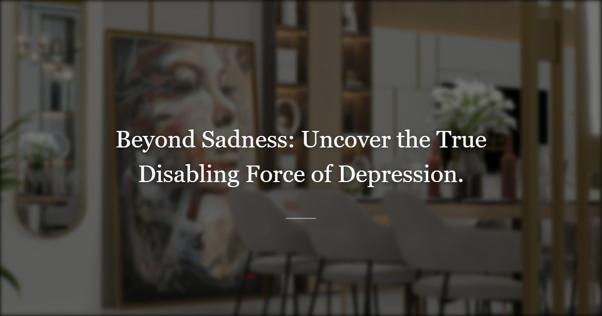 I Used to Think Depression Was About Sadness. This Study Changed My Mind